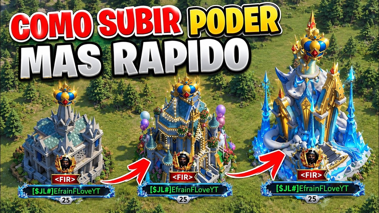 CONSEGUIR PODER MAS RAPIDO - RISE OF KINGDOMS