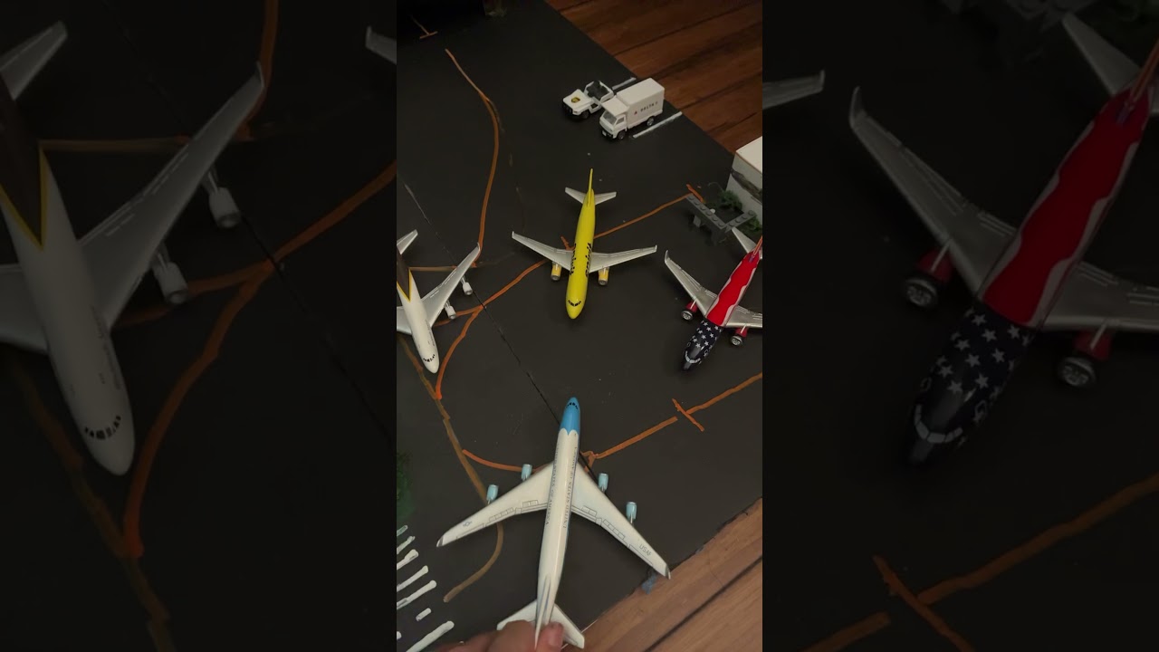 ￼ Bored #modelplanes #modelairport #daron #aviation #edit #airforce1 #spirit #ups747 #￼Southwest737￼