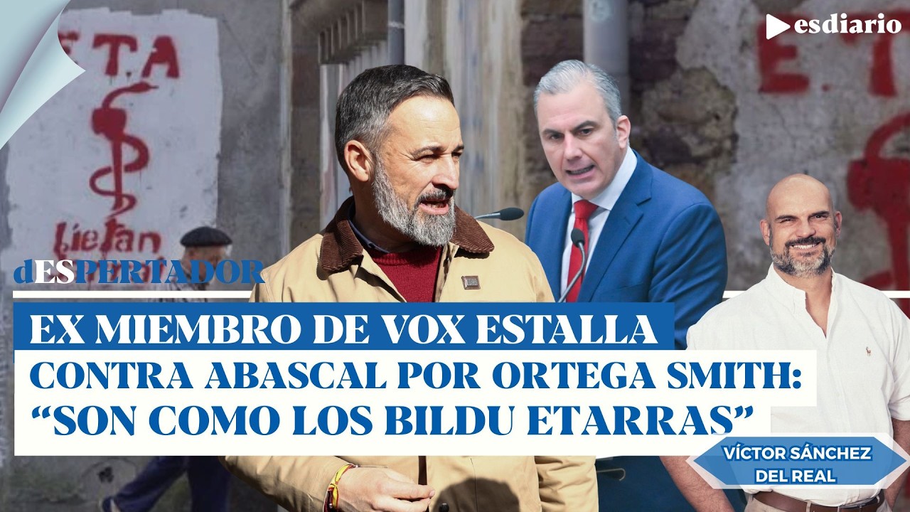 El ex de Vox Sánchez del Real apoya a Ortega Smith y explota contra el partido : 