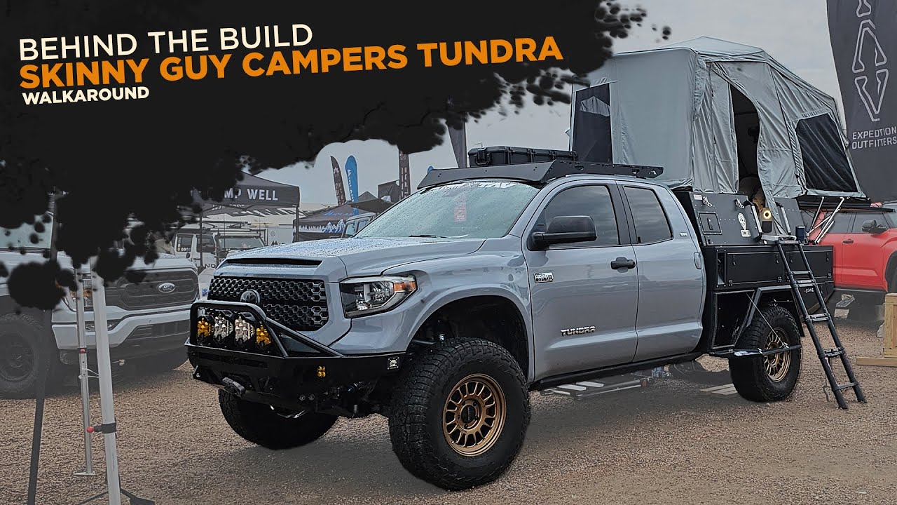 Overland Tundra Camp Truck Conversion | Skinny Guy Campers Build | TAV Tundra | Flatbed Tray Tundra