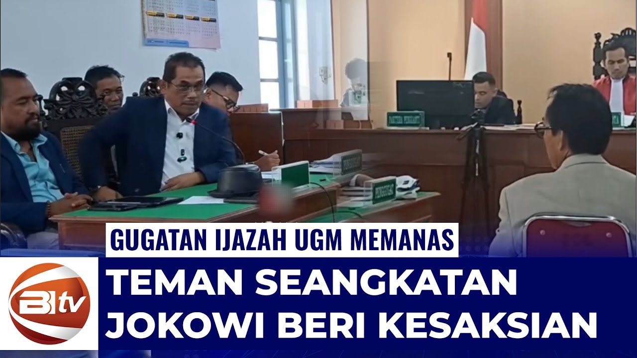 Sidang Panas! Kesaksian Teman Seangkatan Jokowi Diduga Blunder Soal Ijazah