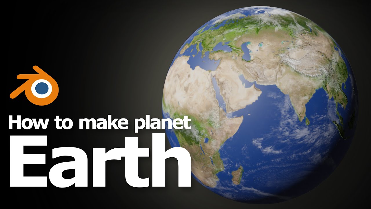 How to make an Earth in Blender | 3D model and download ed texture map