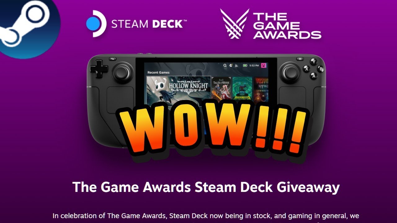 STEAM MIDWEEK MADNESS | Steam Makes Huge Steam Deck Giveaway, The Game Awards, Win Ghost Guy