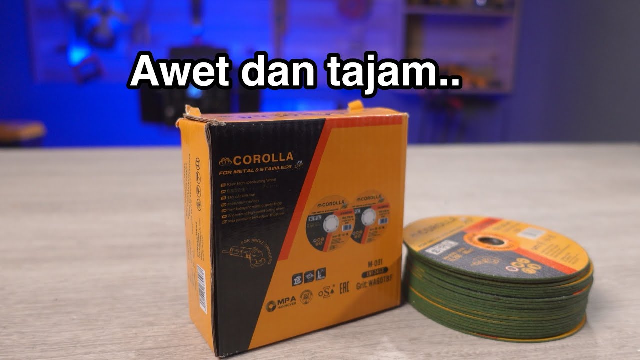 pecah rekor baru mata gerinda ter awet di chanel ini! 🔥🔥 - COROLLA ABRASIVE CUTTING WHEEL 4