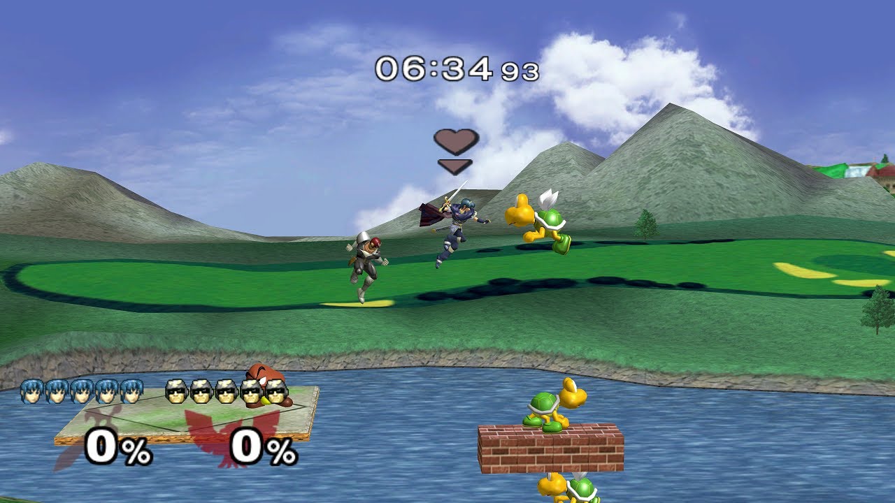 Super Smash Bros. Melee Coop Adventure Mode 2 игрока Сетевая игра 60 кадров в секунду