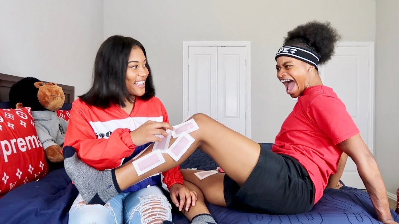 WAXING JAZZ LEG'S FOR THE FIRST TIME!!! (HILARIOUS)