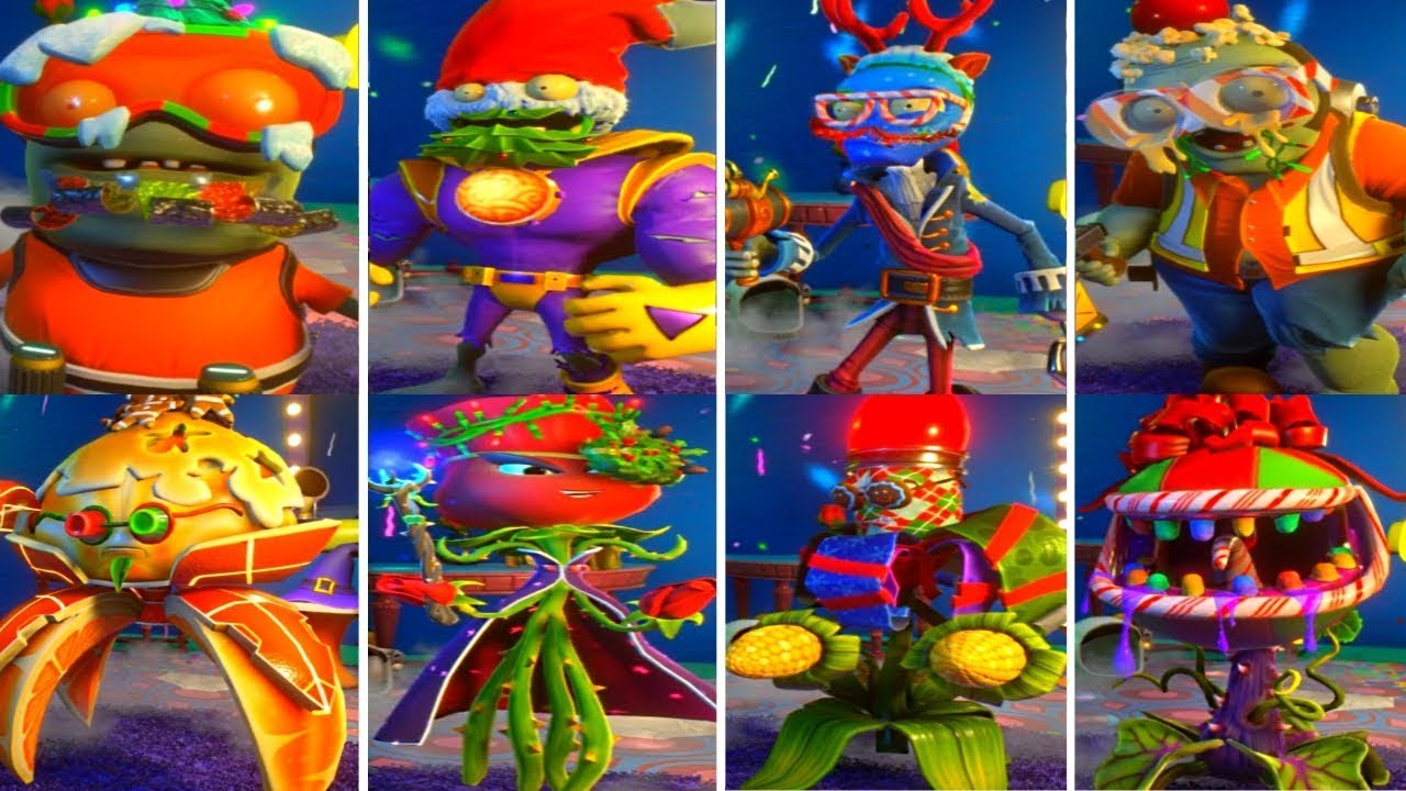 Plants vs Zombies Garden Warfare 2 - ALL FEASTIVUS 2017 CUSTOMISATIONS