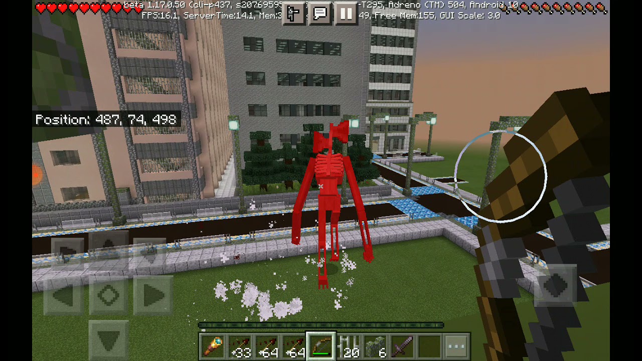فیلم کله آژیری ماینکرافت😬siren head movie minecraft