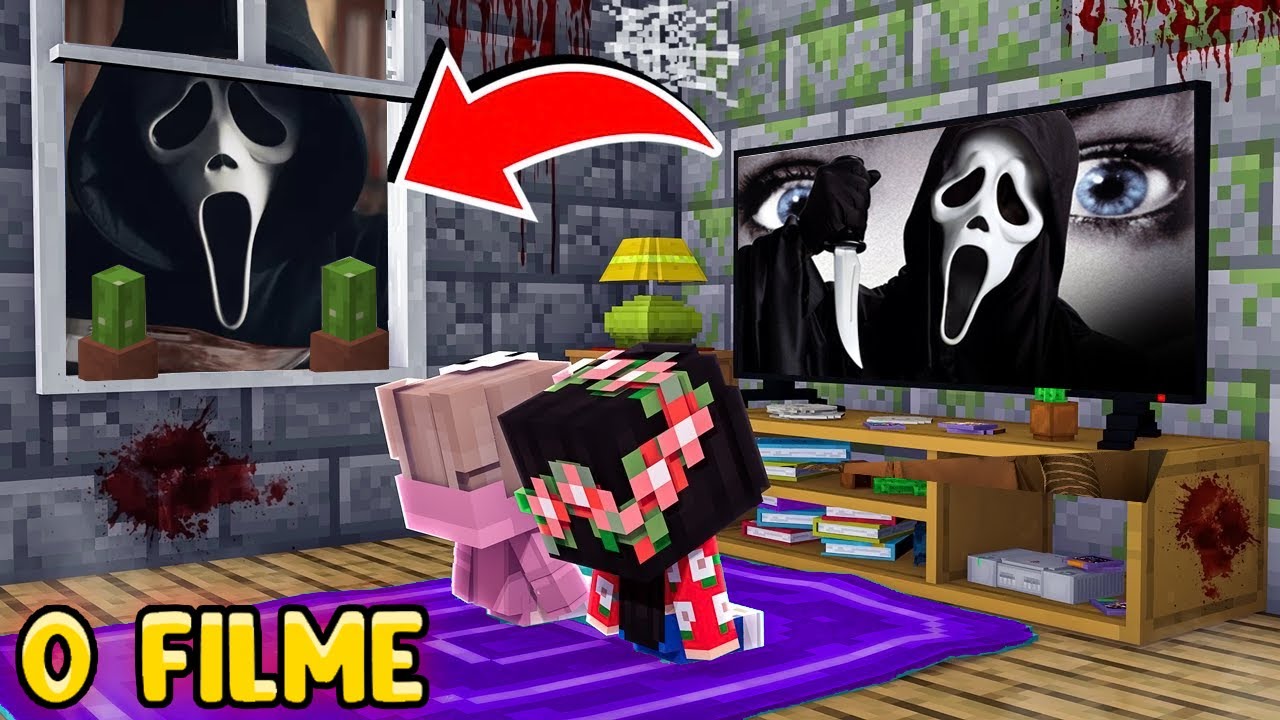 O FILME PÂNICO - NOS ATACOU AS 3 HORAS da MANHÃ na FLORESTA do MINECRAFT!