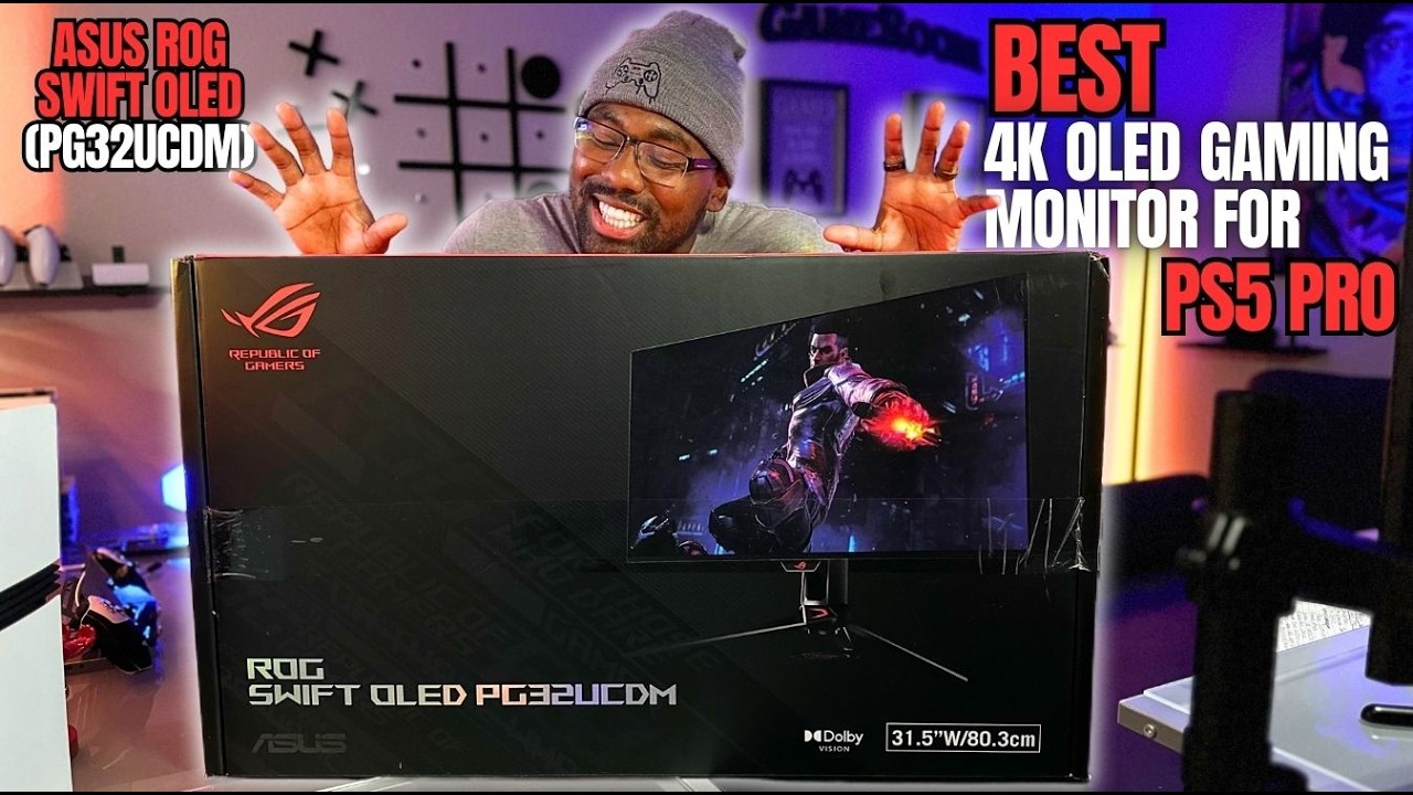 Best 4K OLED Gaming Monitor For PS5 Pro - Asus ROG Swift OLED PG32UCDM