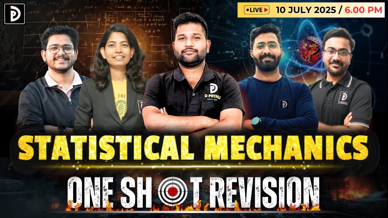 One Shot Revision June 2025 | Statistical Mechanics | Padekar Sir D PHYSICS