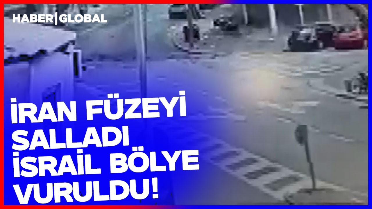 İran Füzeyi Salladı İsrail Böyle Vuruldu! O Anlar Saniye Saniye Görüntülendi