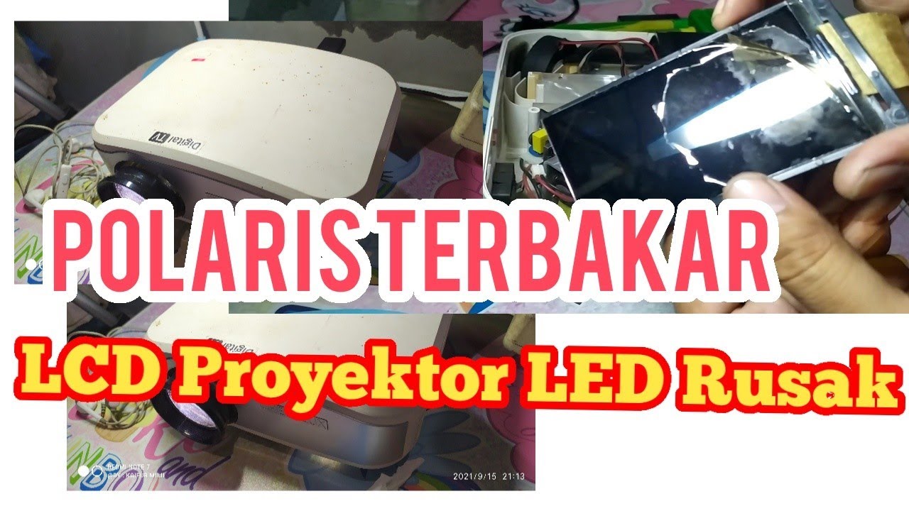 Ganti polaris LCD proyektor LED
