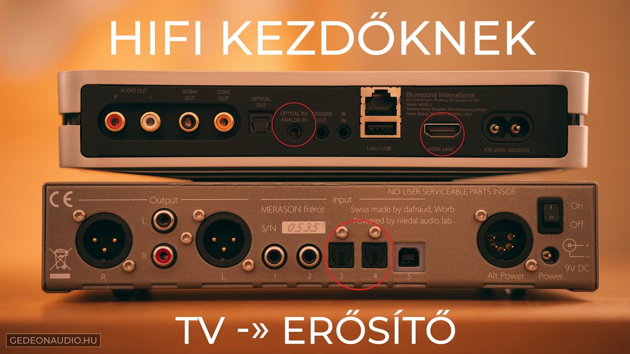 HiFi Kezdőknek: TV csatlakoztatása erősítőhöz - Gedeon Audio