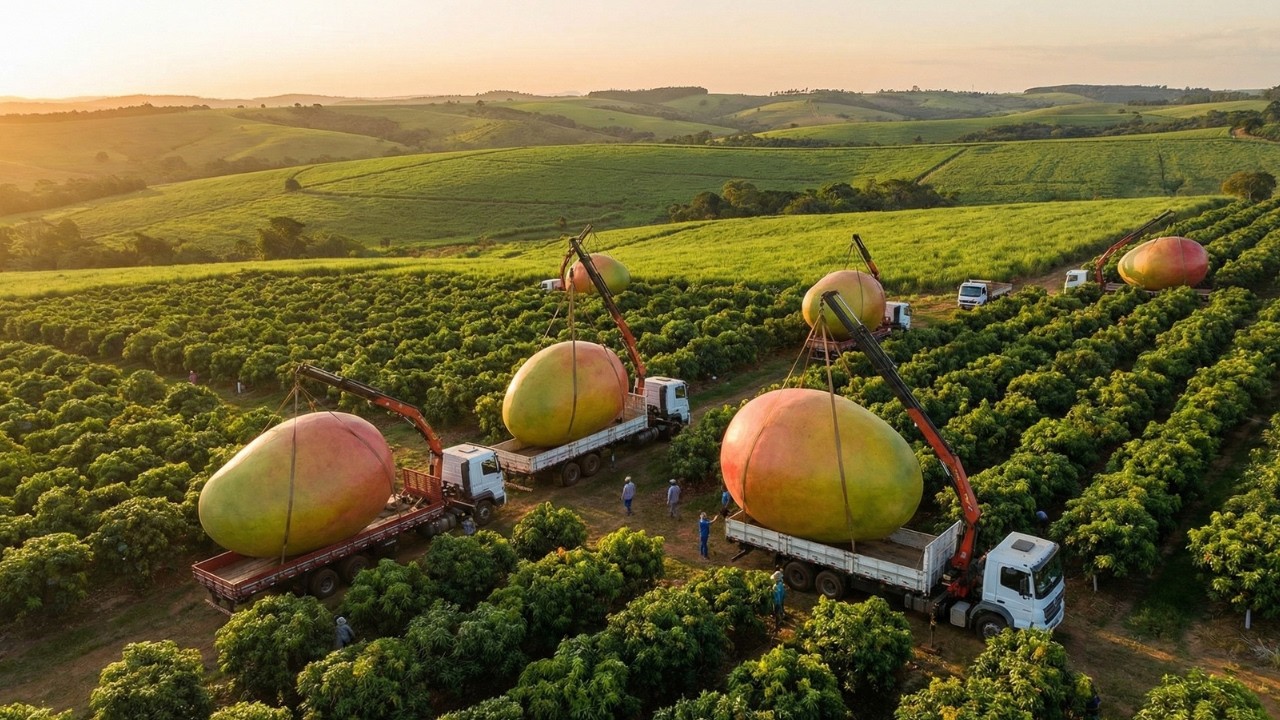 From Jungle Farm to Global Export: Mega Mango Harvest, Cold Storage, Reefer Loading and Shipment