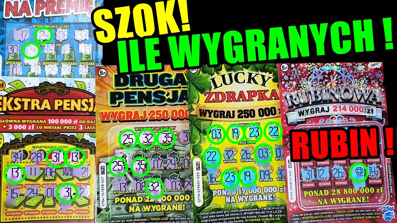 Zdrapki Lotto - SZOK! MNÓSTWO WYGRANYCH ! KUPIŁEM WSZYSTKIE ZDRAPKI PO 5 ZŁ ! WIĘKSZOŚĆ WYGRANYCH !