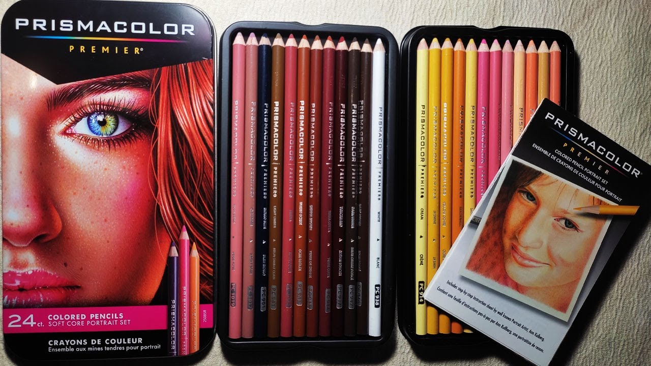 Unboxing y Primeras impresiones de Prismacolor Premier set de 24 colores para retratos-tonos piel