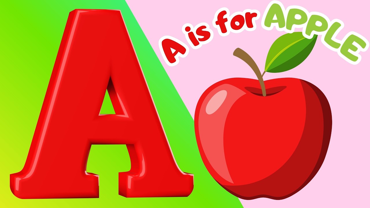 ABC Song | A is for Apple 🍎 | Learn Letter A | Alphabet Song for Kids