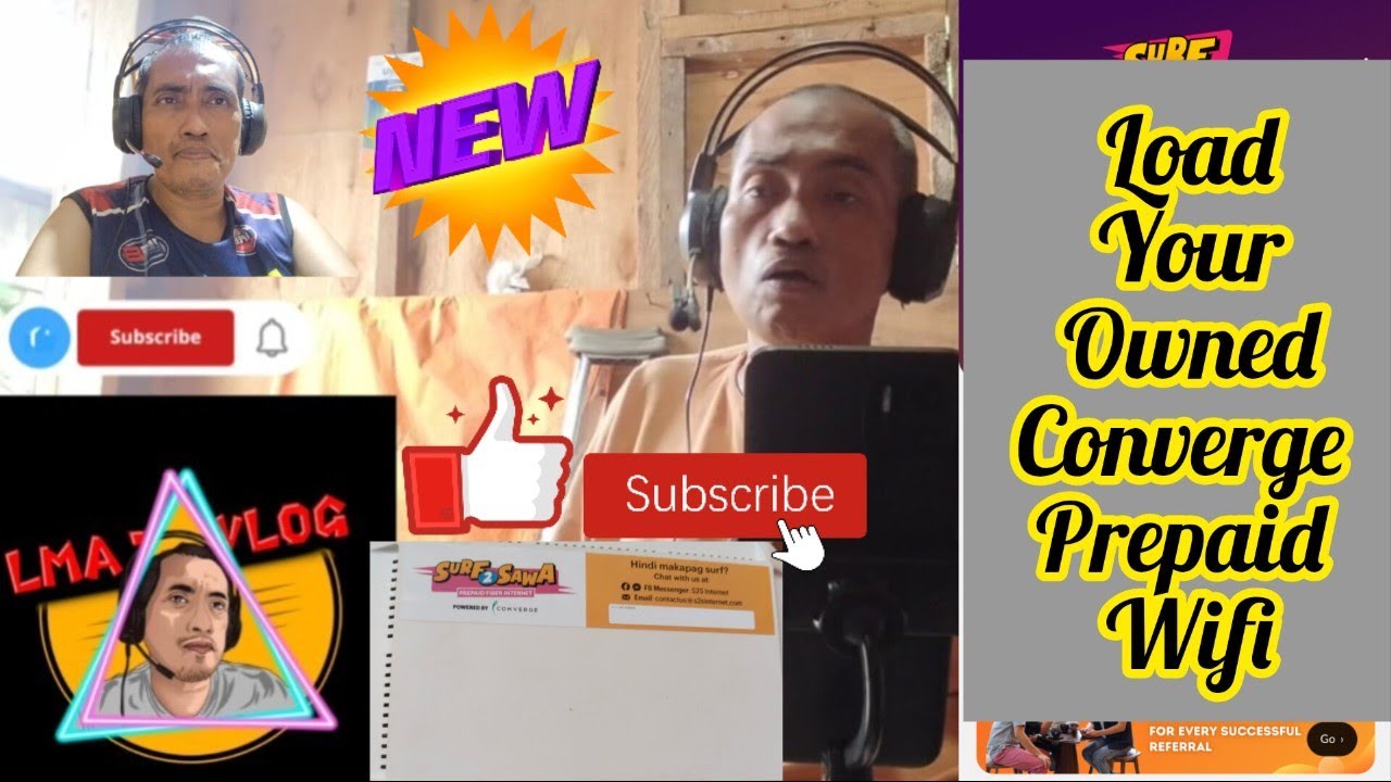 LOAD YOUR OWNED CONVERGE PREPAID WIFI IN EASY WAY || LMA TV VLOG