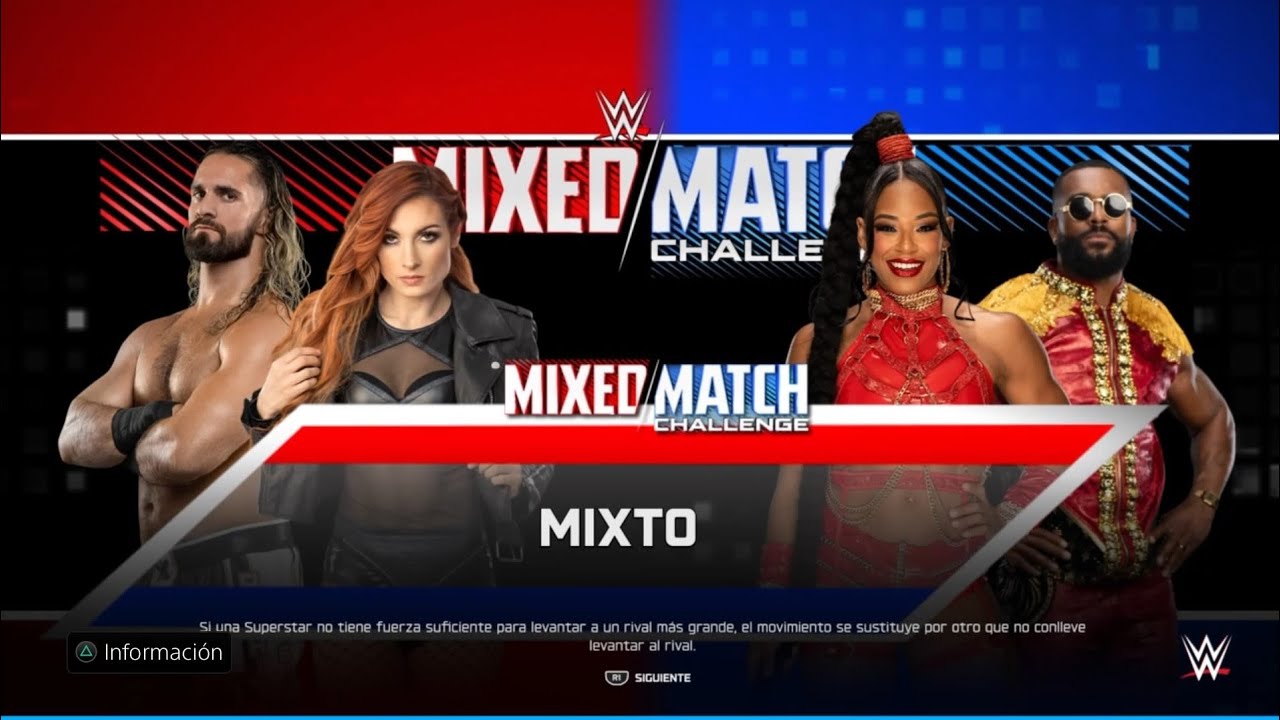 WWE 2K25 Seth Rollins & Becky Lynch VS Montez Ford & Bianca Belair
