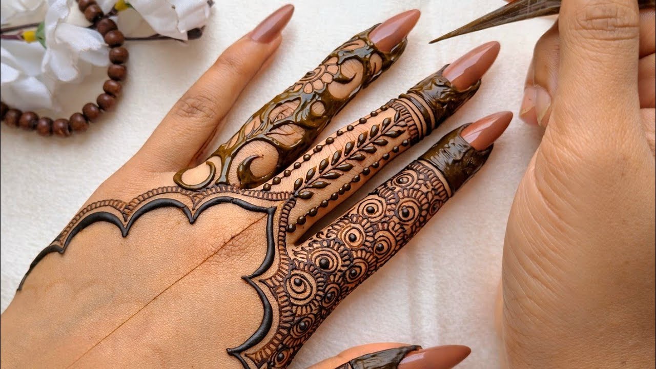 EID special back hand mehndi design 2026 || mehndibyshiri || easy back side henna #ramadan #eid2026 