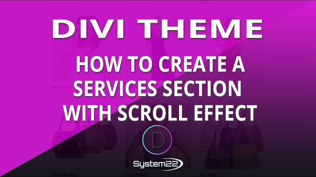 Divi Theme How To Create A Services Section With Scroll Effect 👈