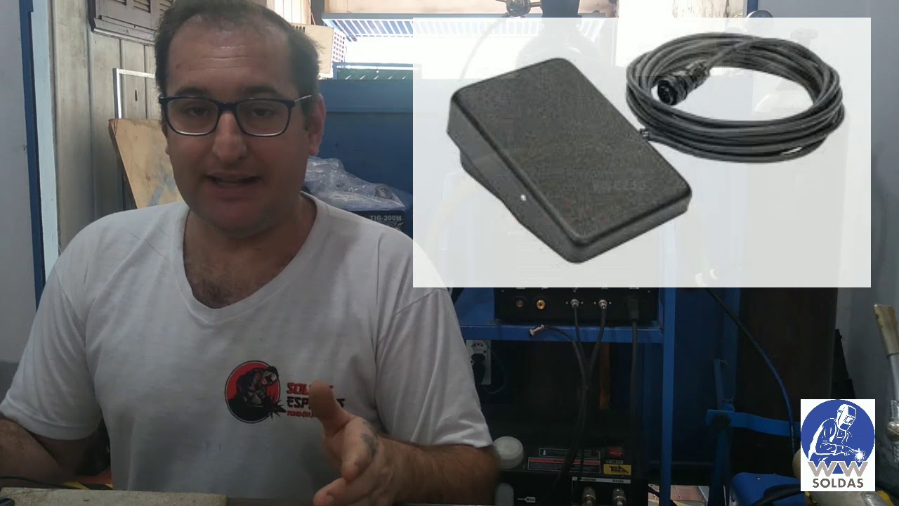 Use pedal na sua TIG!