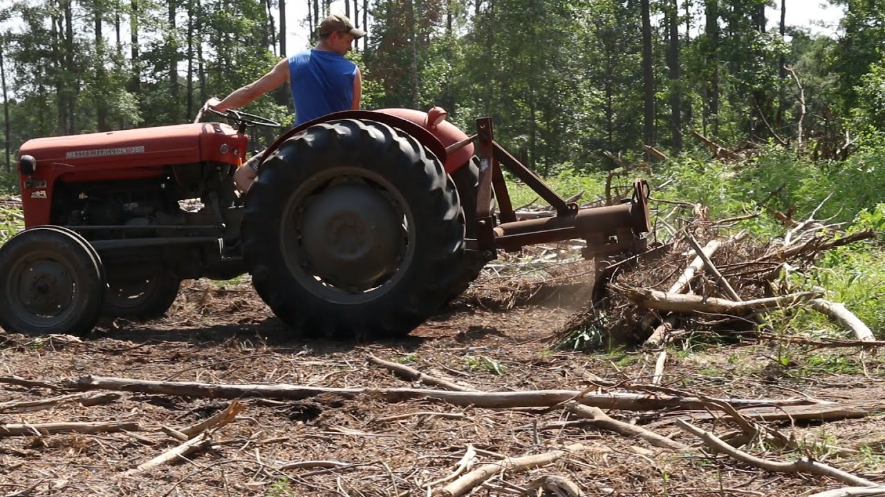 Clearing Ground With The Three Point Scraper Blade