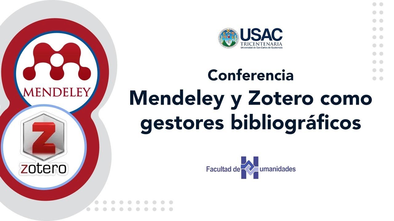 Conferencia, “Mendeley y Zotero como gestores bibliográficos”.