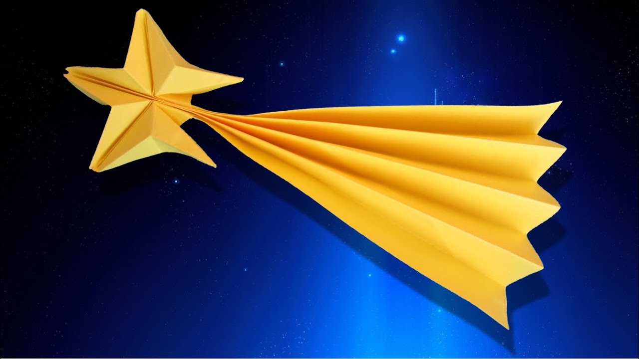 Origami : 🌟 Étoile filante, Comète 💫