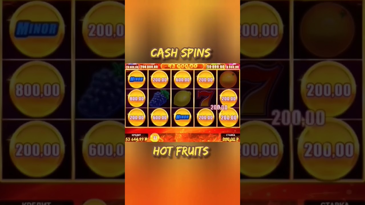 Cash Spins Hot Fruits #supermegawin