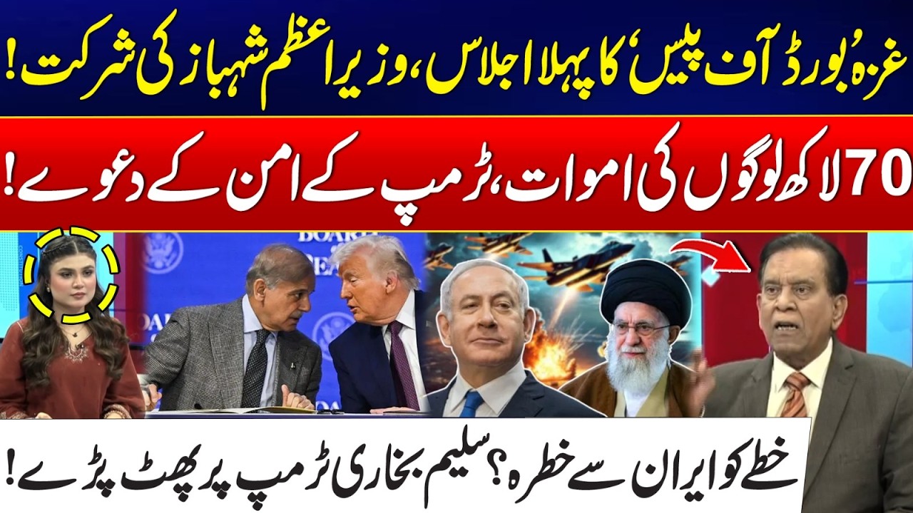 Iran US War Tensions - Gaza Peace Board Meets – PM Shehbaz Attends - Salim Bukhari Inside Analysis