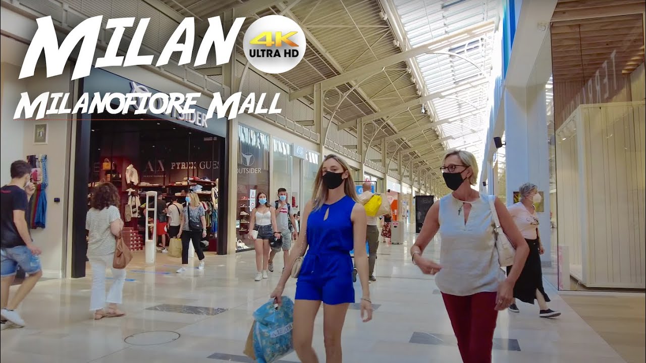 CENTRO COMMERCIALE MILANOFIORI | Shopping Mall walking Tour | Milan, Italy [4k-UHD]