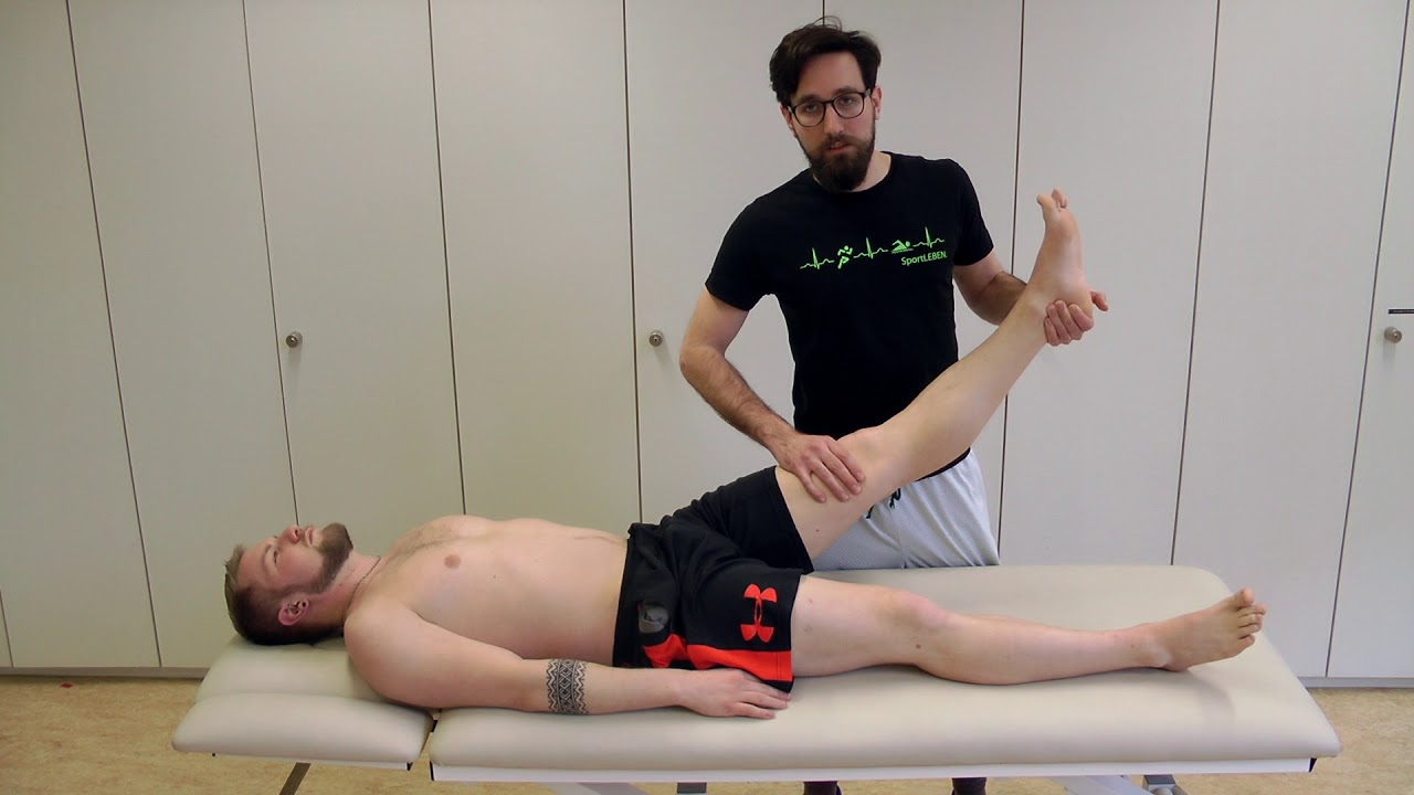 Manuelle Therapie Diagnostik LWS: Straight-Leg-Raise Test (SLR)