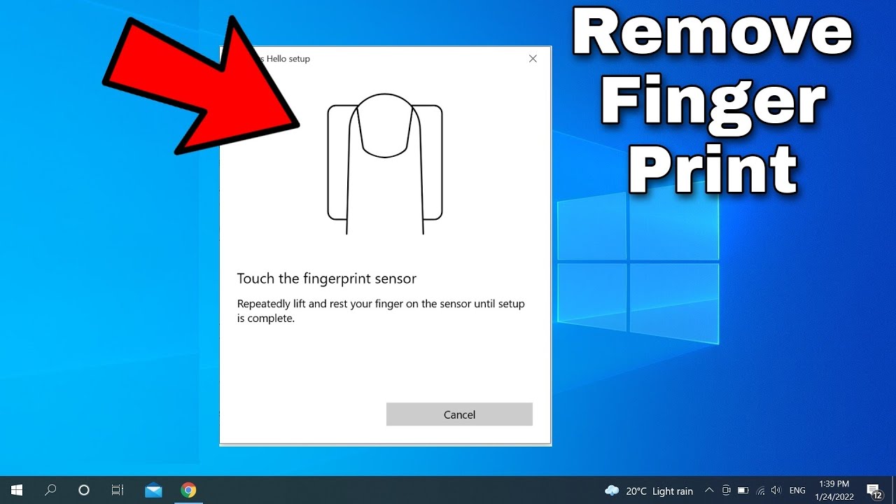 How to Remove Finger Print from Windows Laptop