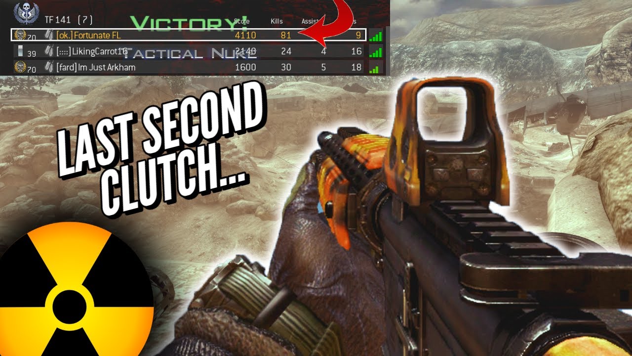 LAST SECOND Double Nuke CLUTCH 81-9 (MW2 2020)