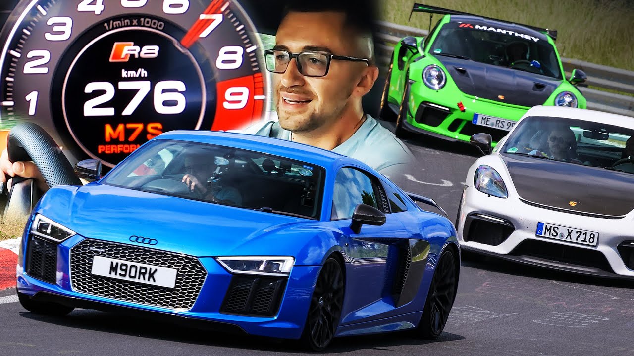 INSANE LAP! Audi R8 V10+ & Porsche GT3 RS! // Nürburgring