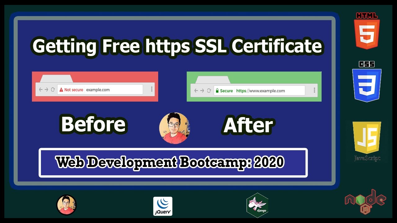 Get a Free https SSL Certificate For Your Domain on Ubuntu VPS | Web Development Tutorials #99