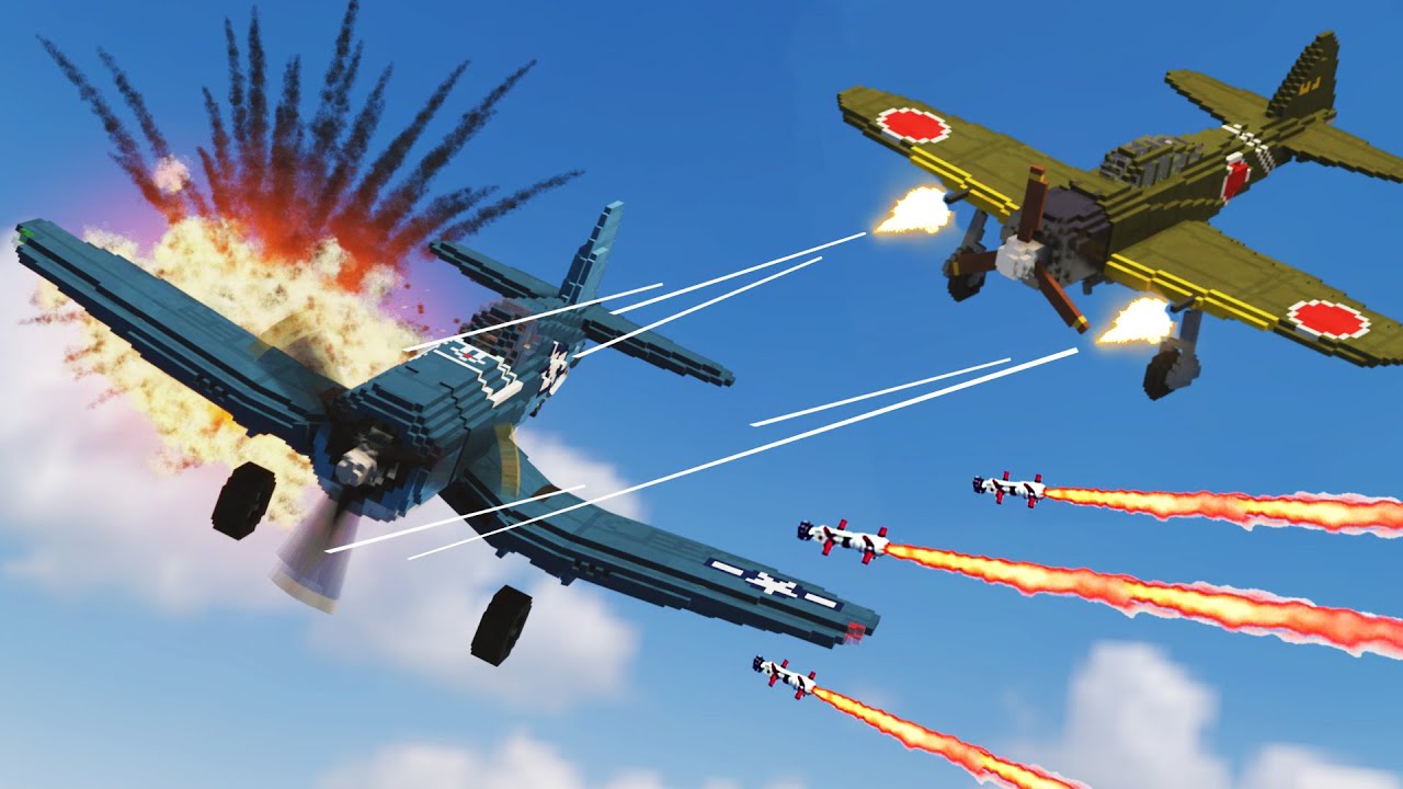 Realistic Plane DOGFIGHTING Destruction 😱 Teardown