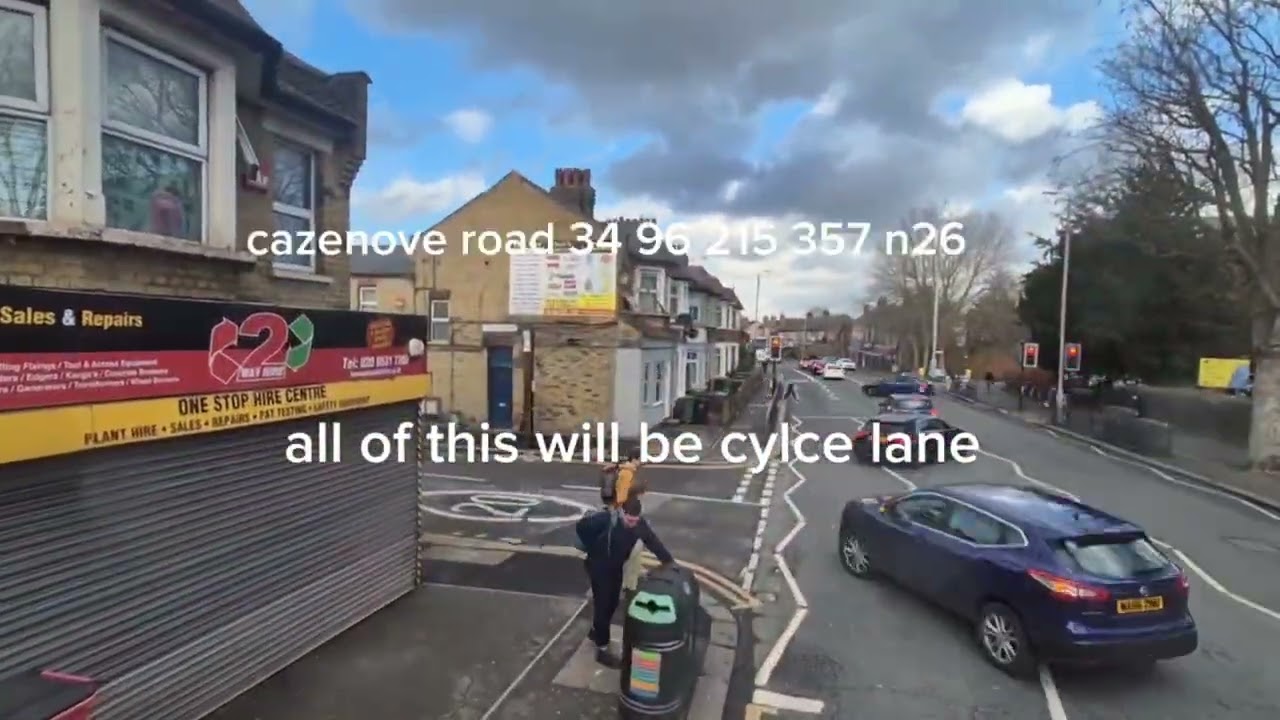 Full route visual 215 walthamstow bus station to lea valley campsite ltz 378  