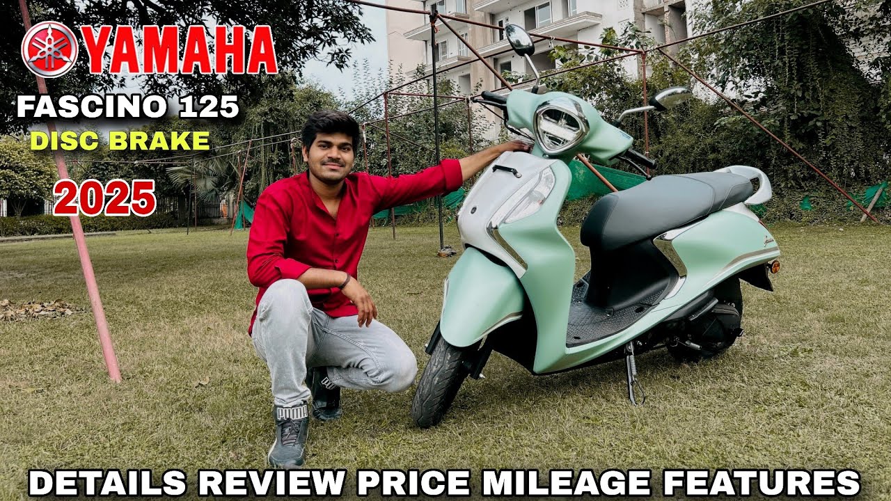 2025 MODEL YAMAHA FASCINO 125 DISC BREAK II DETAILS REVIEW PRICE MILEAGE FEATURES SHUBHAM YADUVANSHI