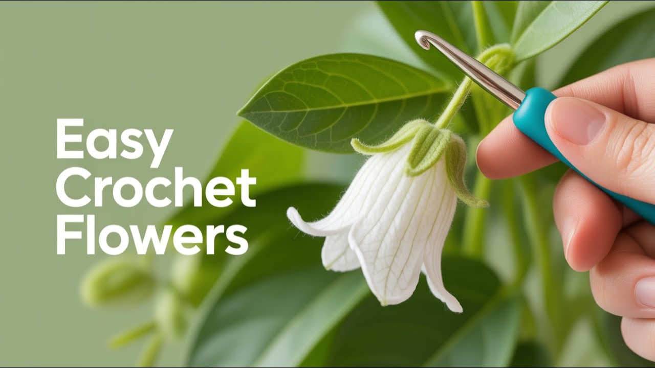 How to crochet Bell flower | Charm bag | Car hanging | Bell chime | Crochet flower