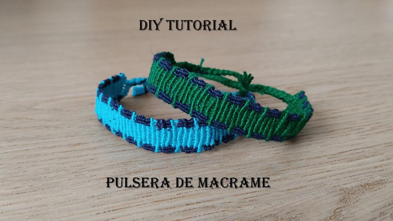 DIY Tutorial Cómo Hacer una Pulsera de Hilo en Macramé Rápida y Fácil Paso a Paso/Macrame Bracelet