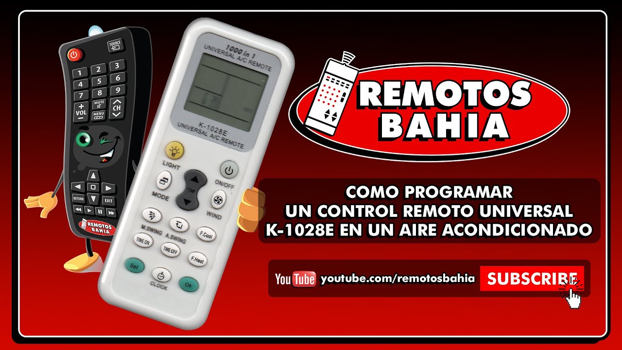 COMO PROGRAMAR CONTROL REMOTO UNIVERSAL PARA AIRE ACONDICIONADO K-1028E HUAYU CHUNGHOP SEISA