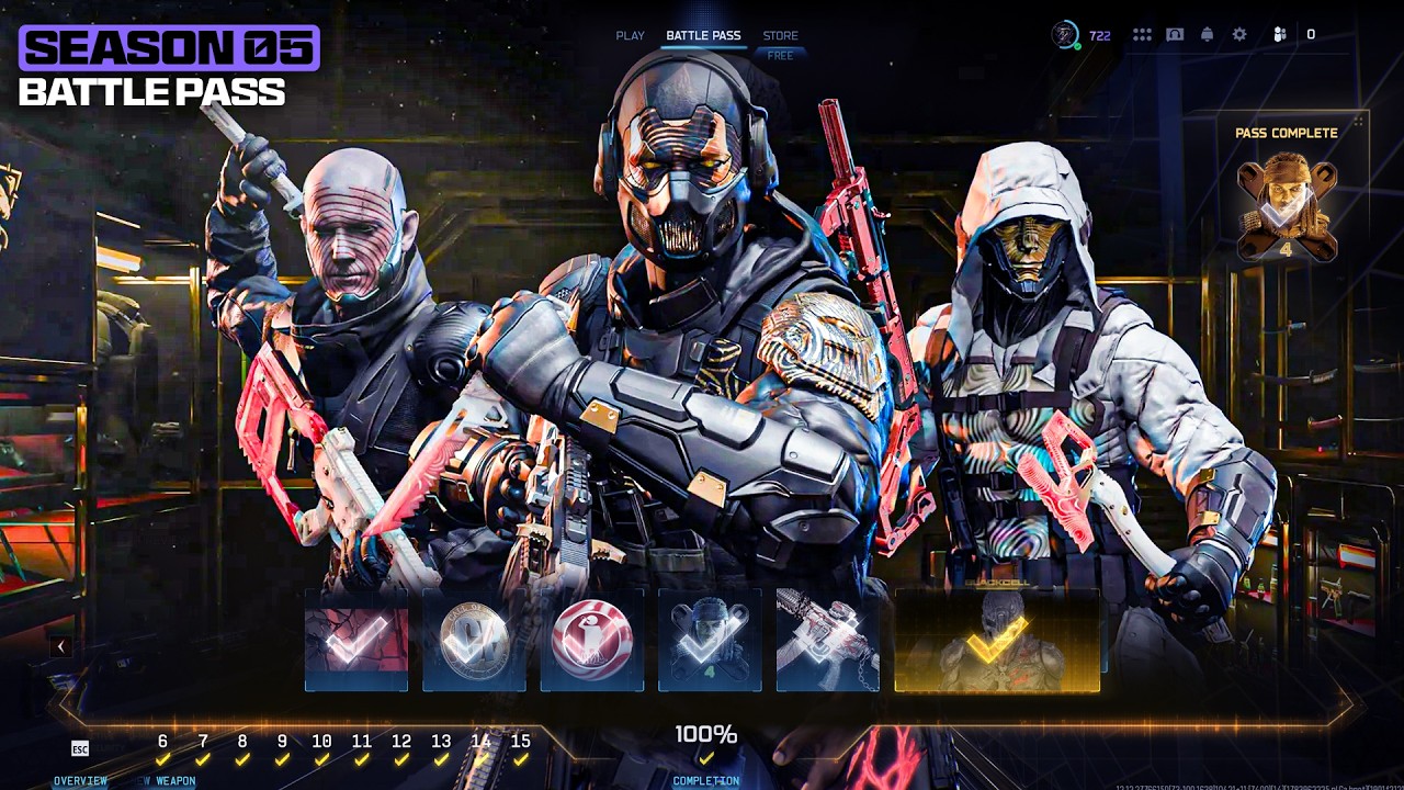 ВСЕ награды боевого пропуска 5-го сезона Black Ops 7, BlackCell и скины 100-го уровня&hellip; (РАННИЙ ПР...