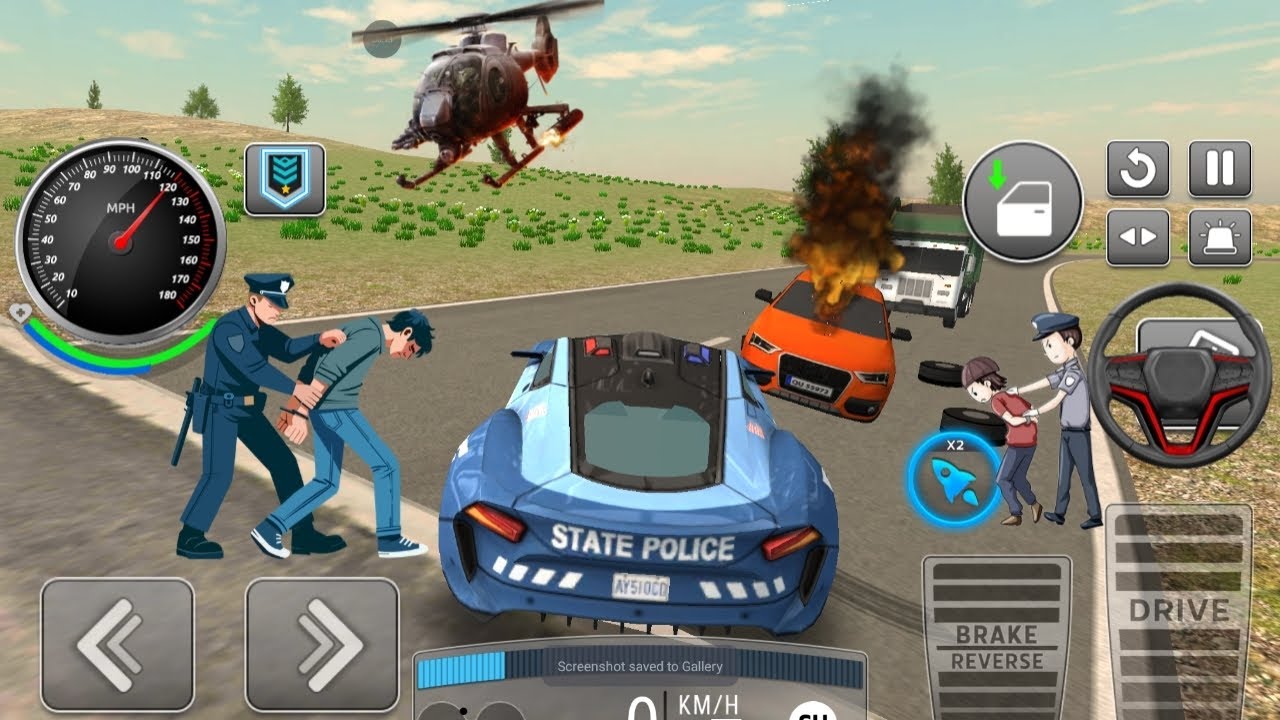 Cops Car Chase Gameplay 🚓 | 3D SimulatorPolice Car Chase Simulator Game | Android Gameplay