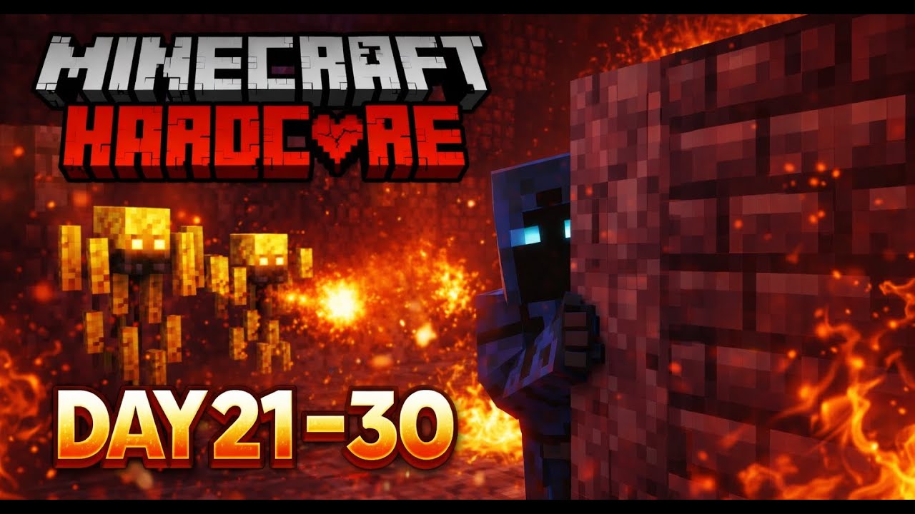 Into the NETHER! Minecraft Hardcore 100 DAYS CHALLENGE