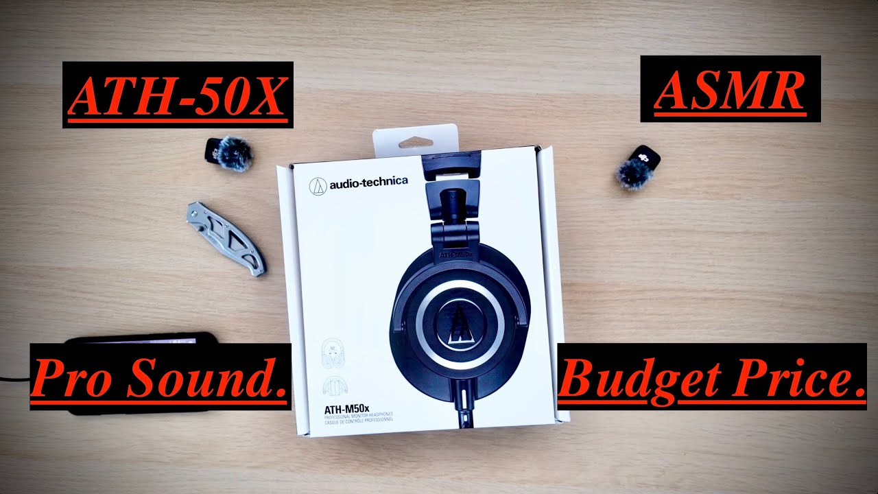 ASMR Unboxing: @AudioTechnicaUSA  ATH-M50x | Stereo Sound ( @DJI  Osmo Pocket 3 + Mic Mini)