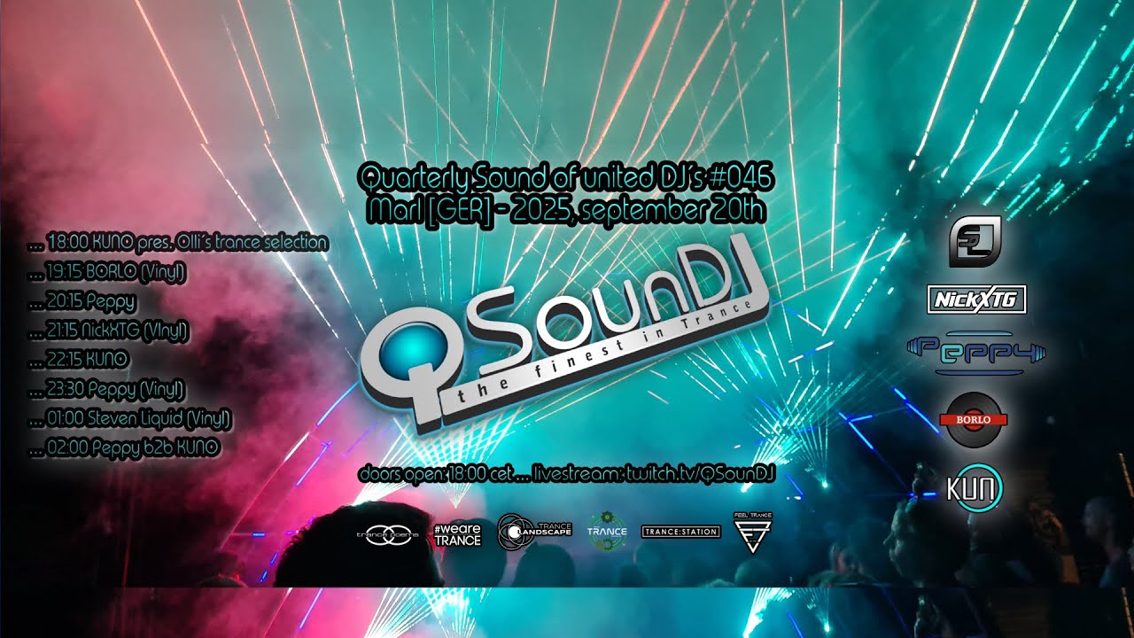 🎵 KUNO&acute;s Uplifting Trance Hour live at QSounDJ046 (2025 september, 20th)🎵