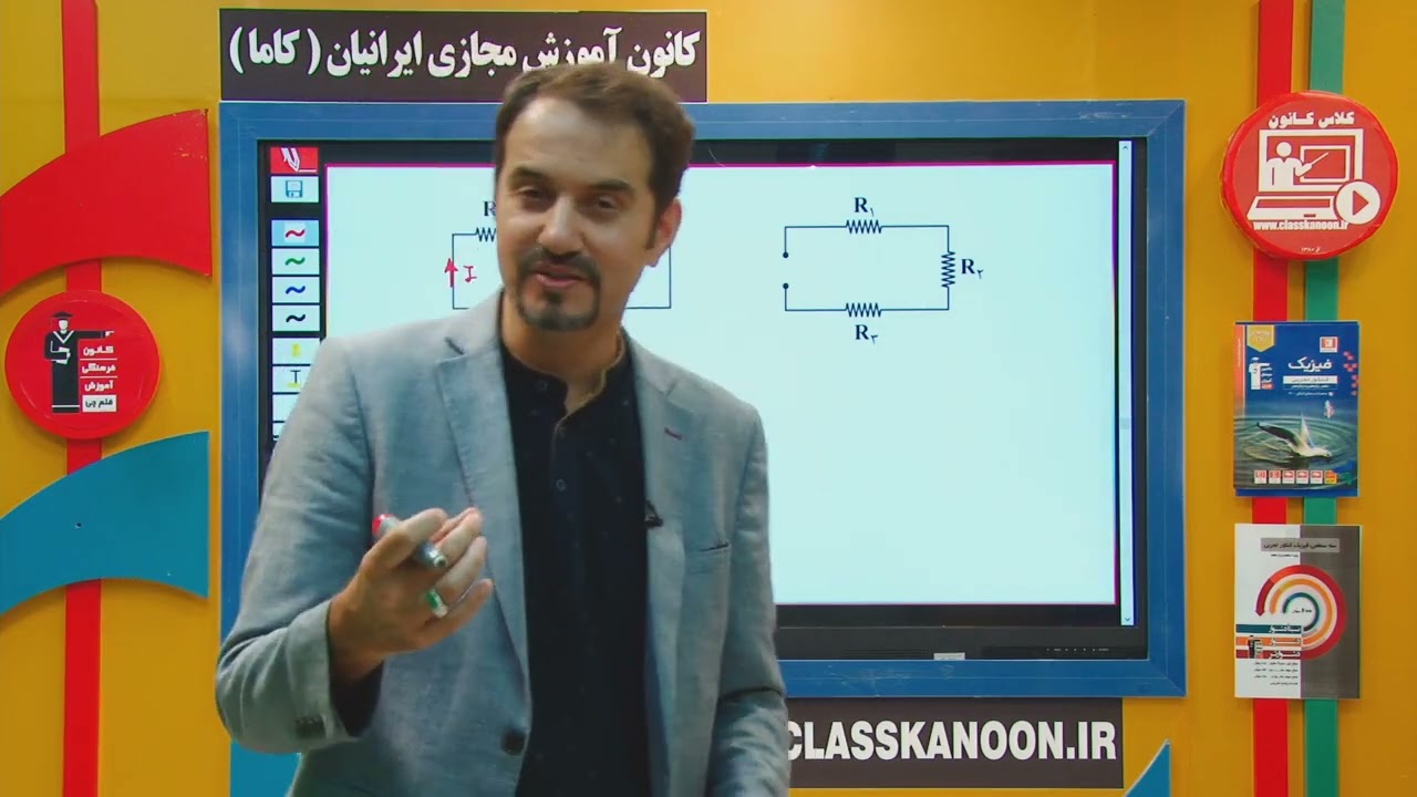 ٩۶-فیزیک یازدهم،الکتریسیته جاری ،به هم بستن متوالی مقاومت ها،مهدی حنیفی